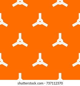 Roundabout pattern repeat seamless in orange color for any design. Vector geometric illustration