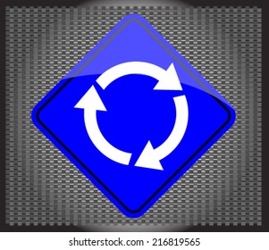 Roundabout sign