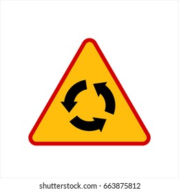 Roundabout sign