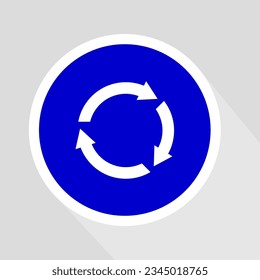 Icono de signo de redondeo. Ilustración vectorial.