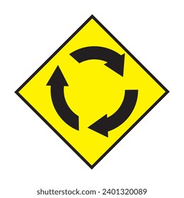 diseño del logotipo de la ilustración del vector del icono de la rotonda