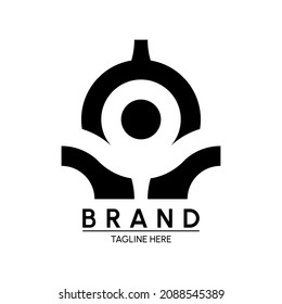 rounded abstract logo with letters c and o. modern design vector illustration. best for business or company. simple sphere shape with caring hands concept.