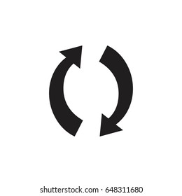 rounded arrow logo vector