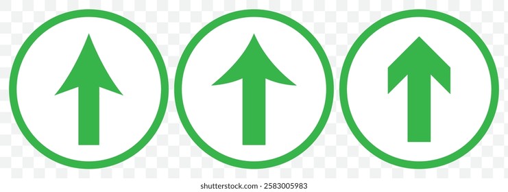 Rounded arrow up vector illustration on a white background. An isolated flat icon illustration of rounded arrow up with nobody. Eps 10.