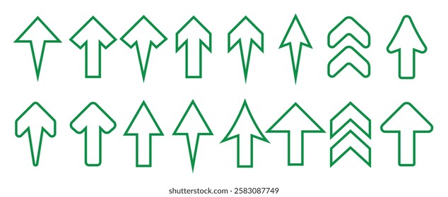Rounded arrow up vector illustration on a white background. An isolated flat icon illustration of rounded arrow up with nobody.