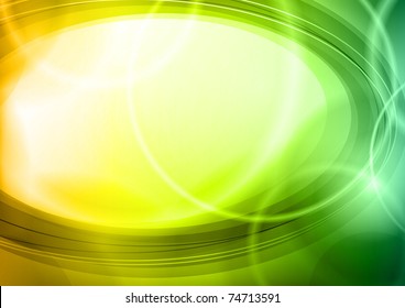 rounded background in green color