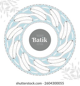 rounded batik decoration element 20