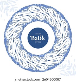 rounded batik decoration element 5