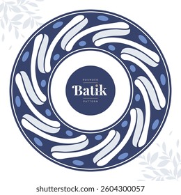 rounded batik decoration element 9