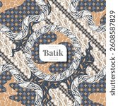 rounded batik decoration seamless pattern 12