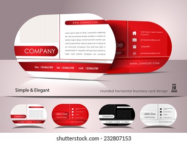 Rounded business card design 