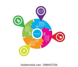 Infografik von Unternehmen, Vektorgrafik-Infografik-Timeline-Design.
Visualisierung von Geschäftsdaten. Prozessdiagramm. Abstrakte Elemente der Grafik, Diagramm mit Schritten. Geschäftsvorlage zur Präsentation.