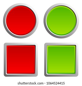 Rounded button, tag, label with blank, empty space