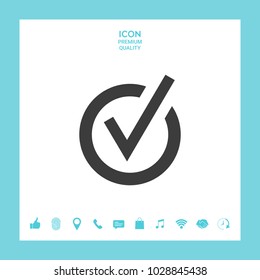Rounded check mark icon