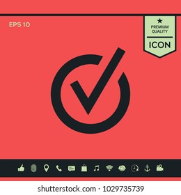 Rounded check mark icon
