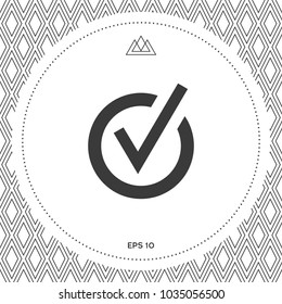 Rounded check mark icon