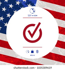 Rounded check mark icon