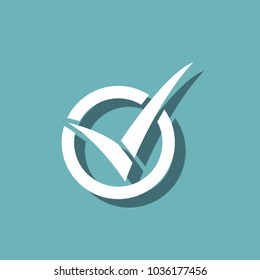 Rounded check mark icon
