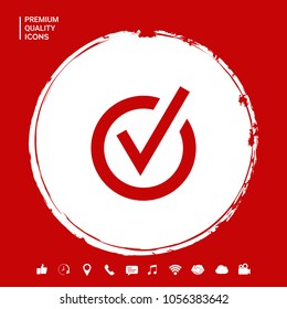 Rounded check mark icon