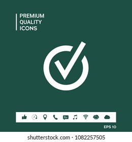 Rounded check mark icon