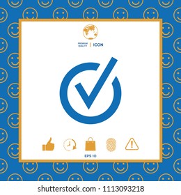 Rounded check mark icon