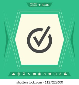Rounded check mark icon