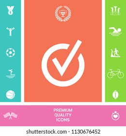 Rounded check mark icon