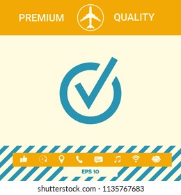 Rounded check mark icon