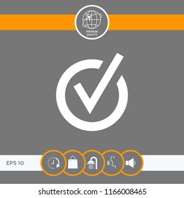 Rounded check mark icon