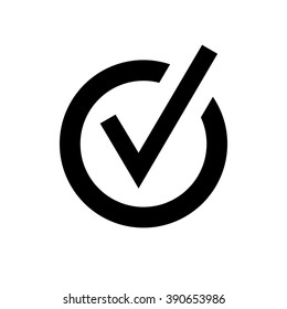 rounded check mark icon