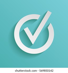 Rounded check mark icon