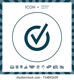 Rounded check mark icon