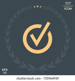 Rounded check mark icon