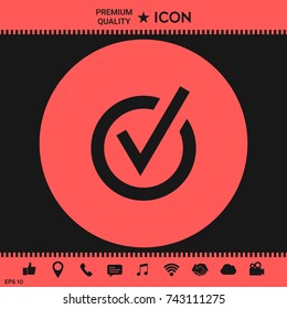 Rounded check mark icon
