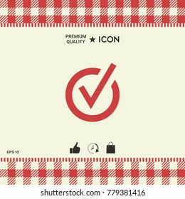 Rounded check mark icon