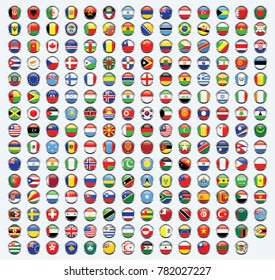 Rounded chrome flags set