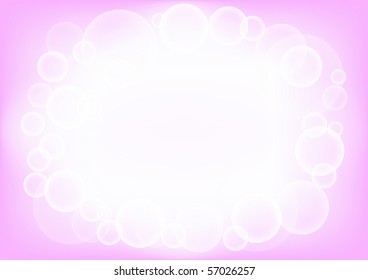 The rounded circles eps10 pink background