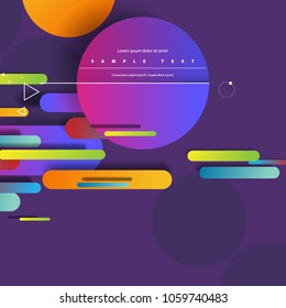 Rounded and Circular Objects. Modern and Abstract Background. Stock Vector Illustration. Minimalist Creative Design Concept.