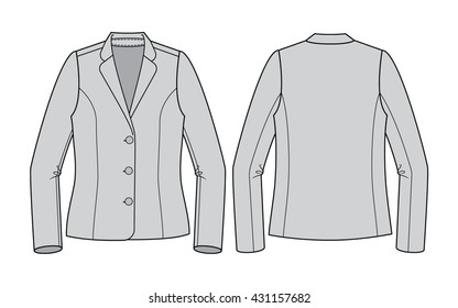 Rounded Collar Blazer