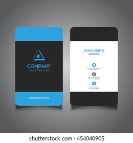 Rounded corner business card with a modern design