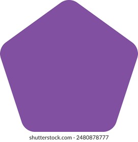 rounded corner pentagon shape icon