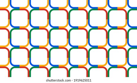rounded corner square geometric pattern background vector with color combination, which is suitable for design elements for posters, web, advertisements, covers, presentations, banners and more