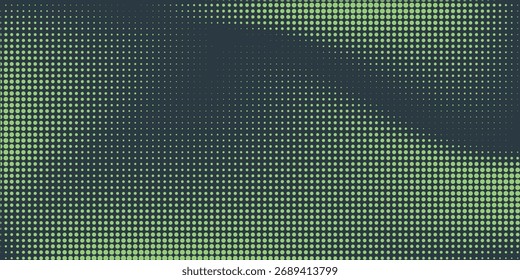 Traços Arredondados Padrão Meio-Tom Vetor Diagonal Quadro Turquesa vívido Abstrato Fundo. Moderno Meio Tom Inclinado Estrutura Minimalismo Gráfico Eye-Catching. Futurismo retrô Sci-Fi Tech Ilustração