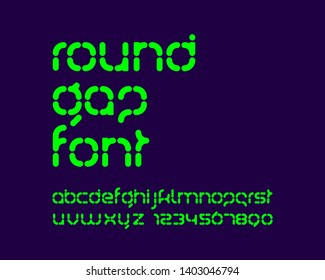 Rounded Designer Font in Vector format