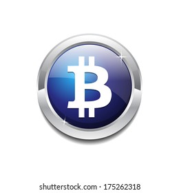 Rounded Dit Coin Sign Icon Button