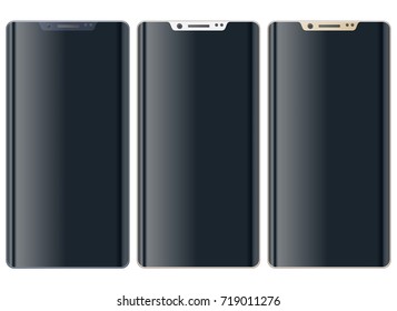 Rounded Edge Frameless Phone concept