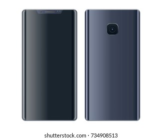 Rounded Edge Frameless Phone concept