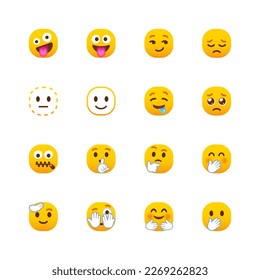 Rounded Emoji Character Icons Set4 svg