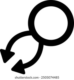 Abgerundeter ausgefüllter Pfeil-Symbolentwurf