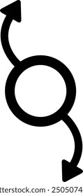 Rounded Filled Arrow Icon Design